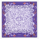 Chusta jedwabna Kwiaty Nocy Bratki