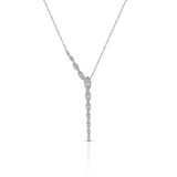 Naszyjnik białe złoto z brylantami