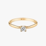 Pierścionek zaręczynowy złoty Niezwykły