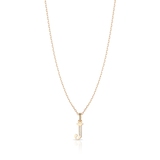 Wisiorek złoty literka J