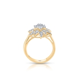 Pierścionek złoty z brylantami