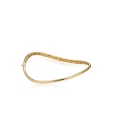 Bransoleta złota z brązowymi diamentami Karmelowa