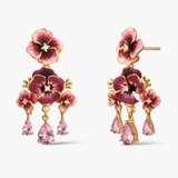 Kolczyki srebrne Kwiaty Nocy Bratki