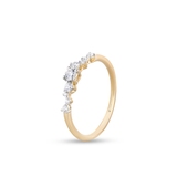 Pierścionek złoty z diamentami Galaktyka