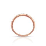 Pierścionek różowe złoto basic