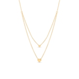 Naszyjnik srebrny pozłacany kaskadowy