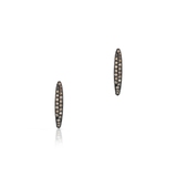 Kolczyki złote z brązowymi diamentami Karmelowa