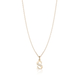 Wisiorek złoty literka S