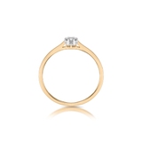 Pierścionek złoty z brylantem