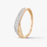 Pierścionek złoty z diamentami