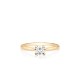 Pierścionek zaręczynowy złoty Królewski