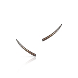 Nausznice złote z brązowymi diamentami Karmelowa