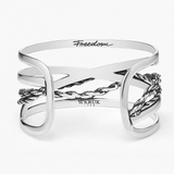Bransoleta srebrna Freedom Forever