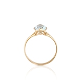 Pierścionek złoty z topazem