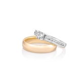 Pierścionek zaręczynowy złoty Szczęśliwy