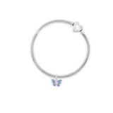 Zawieszka srebrna z emaliowanym motylem Lovely Beads