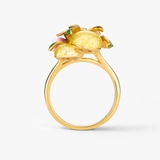 Pierścionek srebrny Kwiaty Nocy Cytrusy