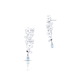 Kolczyki srebrne Kwiaty Nocy Biały Bez