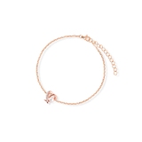 Bransoleta srebrna pozłacana z perłą