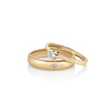 Pierścionek zaręczynowy złoty Jedyny