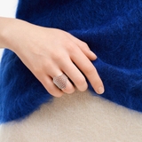 Pierścionek srebrny ażurowy