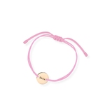Bransoleta różowy sznurek Smile