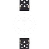 Skórzany czarny pasek Tissot 22 mm