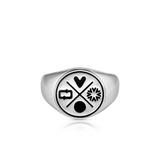 Sygnet srebrny męski Longplay