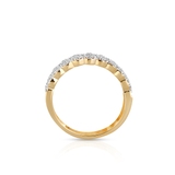 Pierścionek złoty z diamentami