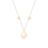 Naszyjnik złoty z motylami