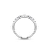 Pierścionek białe złoto z diamentami