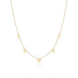 Naszyjnik złoty z serduszkami