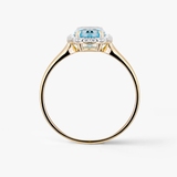 Pierścionek złoty z topazem Maria Antonina