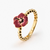 Pierścionek srebrny Kwiaty Nocy Bratki