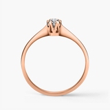 Pierścionek zaręczynowy złoty Jedyny