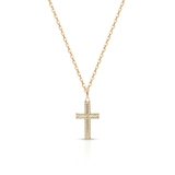 Wisiorek złoty krzyżyk