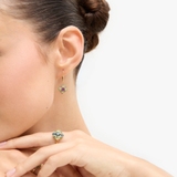 Pierścionek srebrny z topazami Szekspirowska