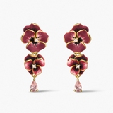 Kolczyki srebrne Kwiaty Nocy Bratki