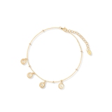 Bransoletka srebrna pozłacana