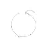 Bransoleta srebrna na nogę