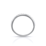 Pierścionek białe złoto basic
