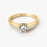 Pierścionek zaręczynowy złoty Jedyny