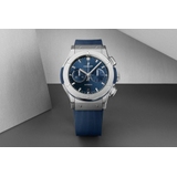ZEGAREK HUBLOT CLASSIC FUSION CHRONOGRAPH TITANIUM BLUE