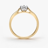 Pierścionek zaręczynowy złoty Romantyczny