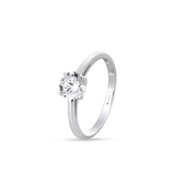 Pierścionek srebrny z cyrkonią