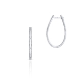 Kolczyki białe złoto z diamentami