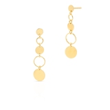 Kolczyki srebrne koła