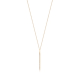 Naszyjnik złoty z cyrkoniami minimalistyczny