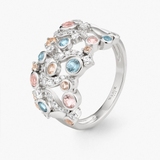 Pierścionek srebrny Balerina