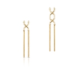 Kolczyki srebrne Shuffle Longplay